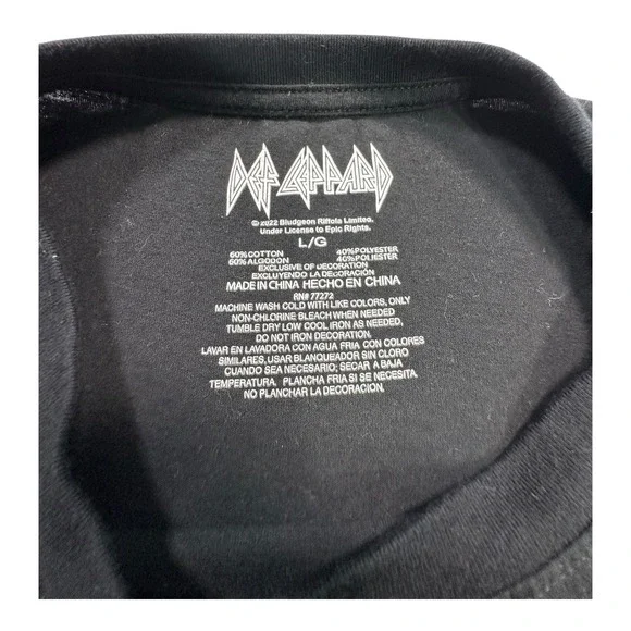 Def Leppard Rock & Roll 1983 Sleeveless T-Shirt Dress Men's Large L - Picture 4 of 7